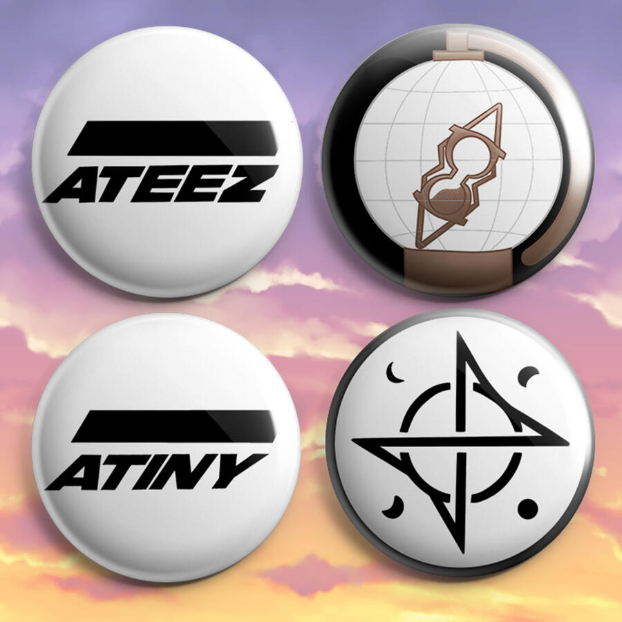 Ateez Lightstick Sticker Ateez pins