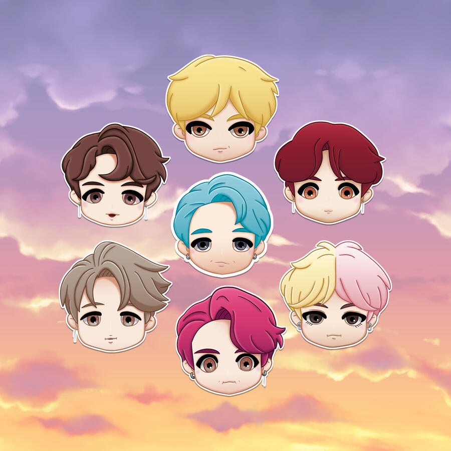BTS Chibi stickers BTS chibi stickers
