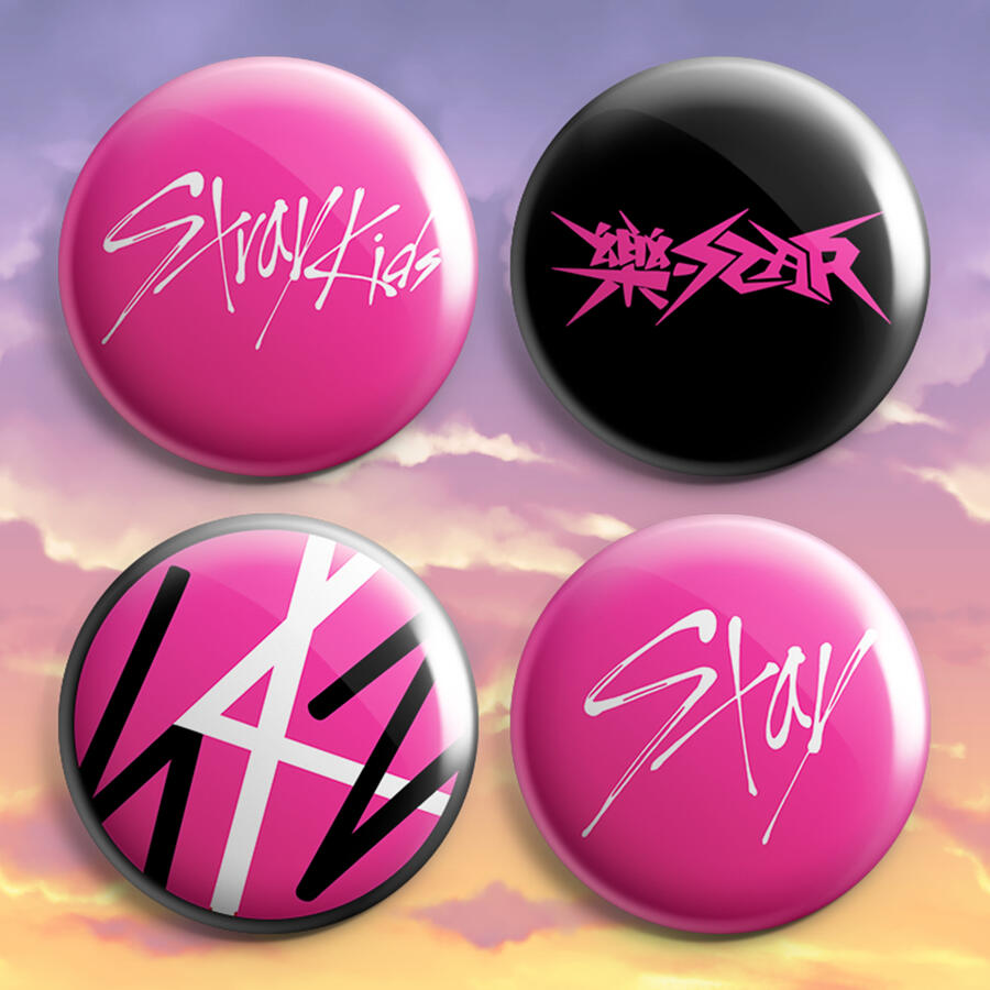 Stray Kids Rockstar Pinback Button Badges