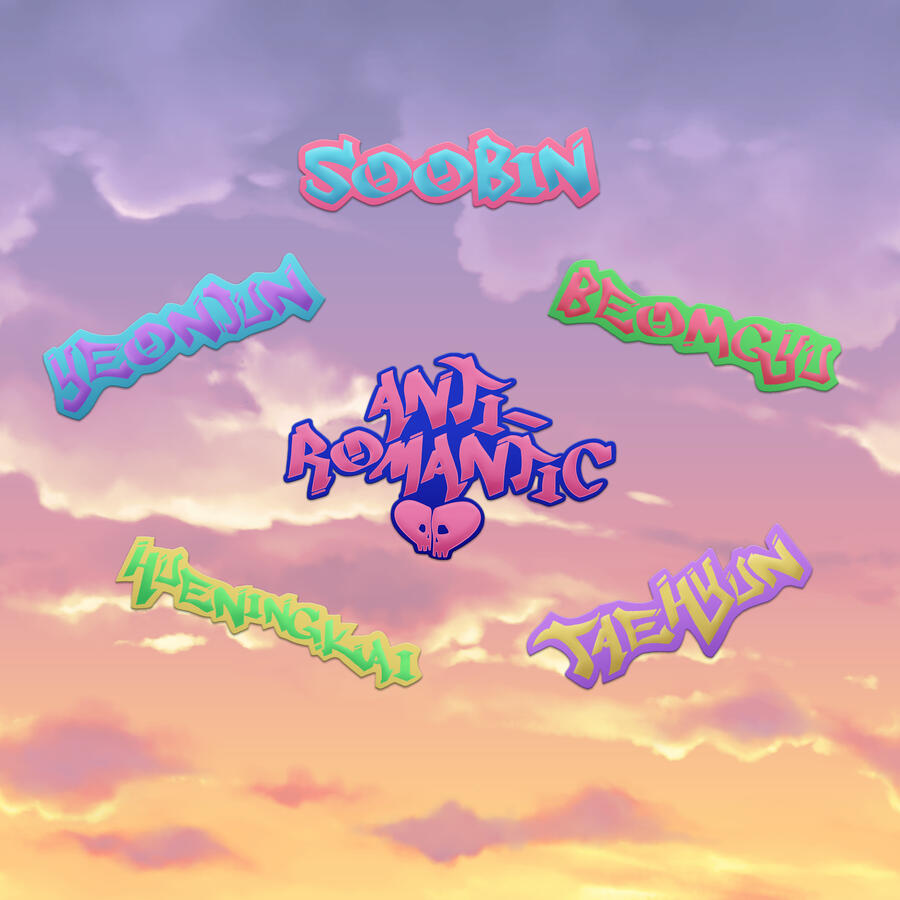TXT Name Stickers Tomorrow x Together name stickers
