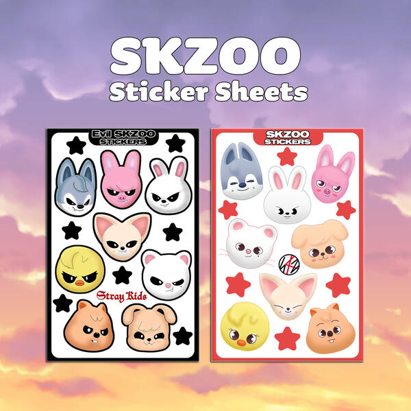 SKZoo Sticker Sheets