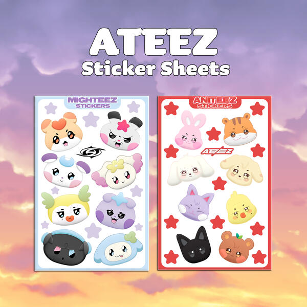 Ateez Sticker Sheets