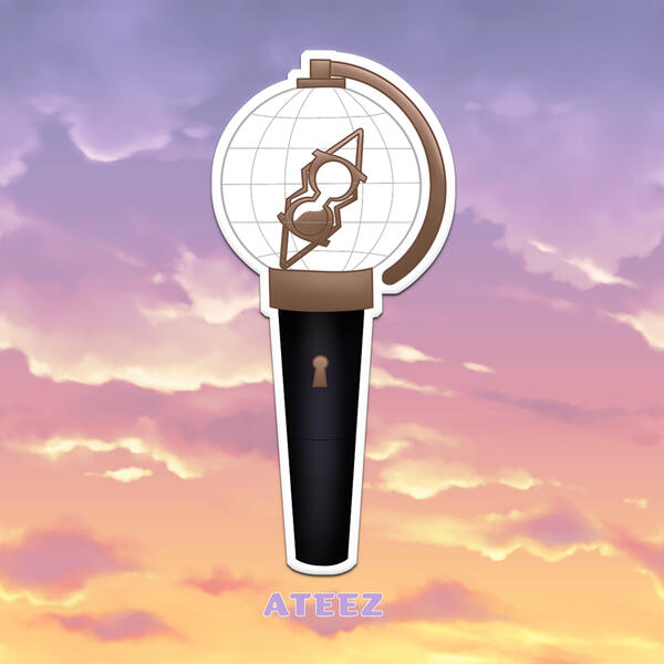 Ateez Lightstick Sticker