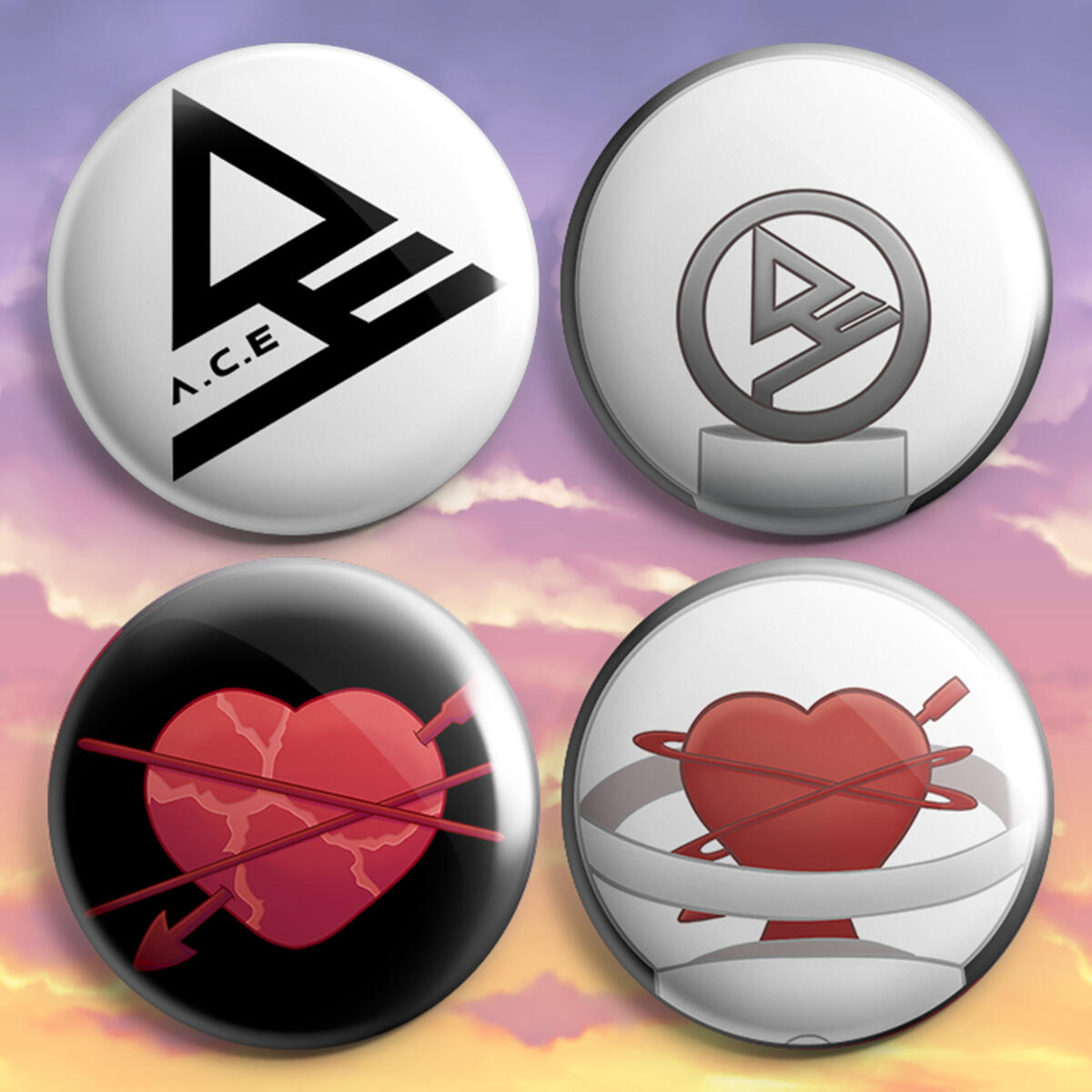 A.C.E Pinback Buttons