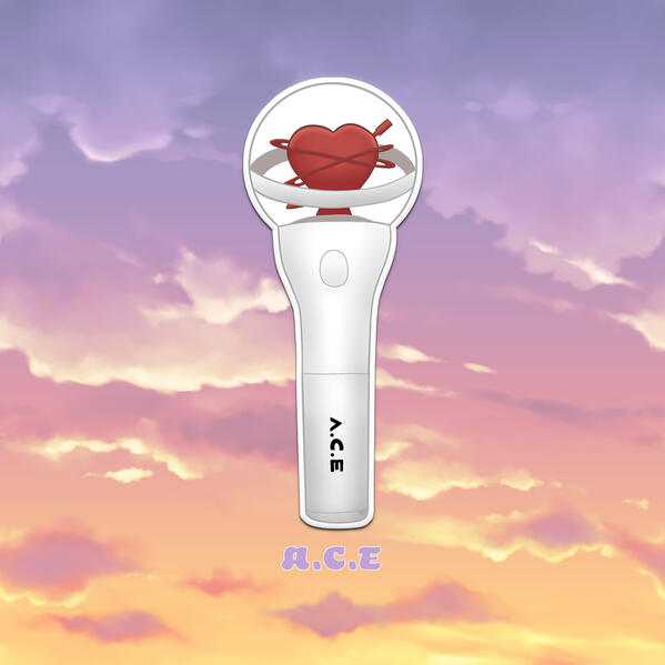 A.C.E Lightstick Vinyl Sticker