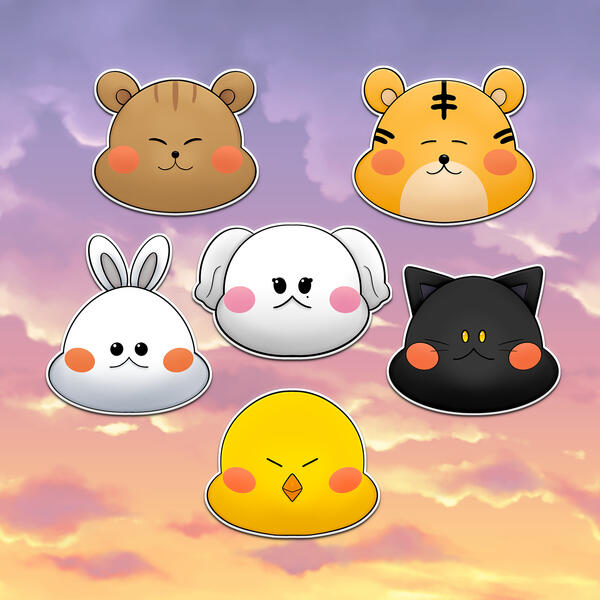 Oneus Animal Stickers Oneus Animal Stickers
