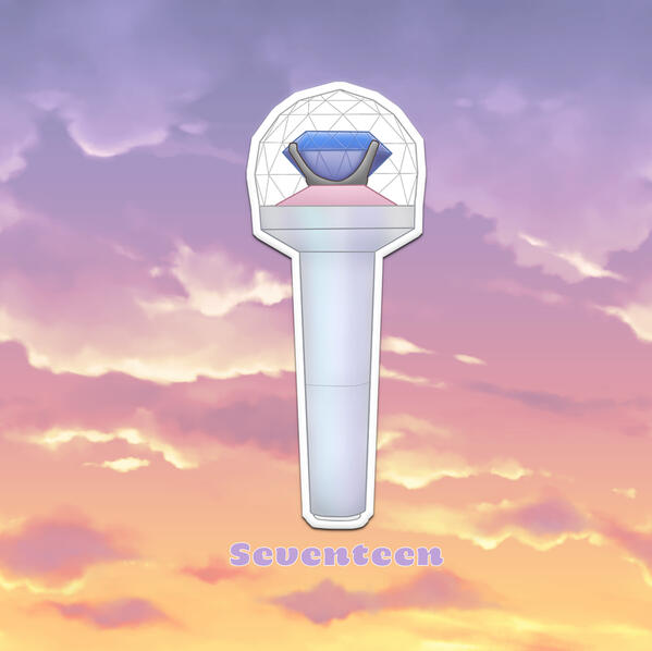 Seventeen Lightstick Sticker