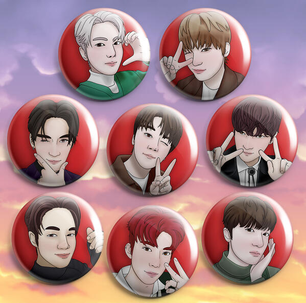 SF9 Pinback button
