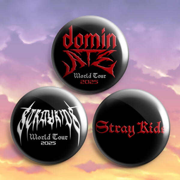 Stray Kids Dominate Tour Pins Stray Kids Dominate Tour Pinback Buttons