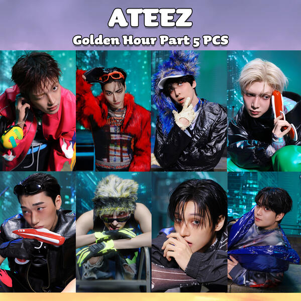 Ateez Golden Hour Part 5 Photocards