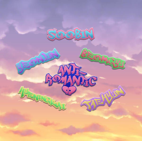 TXT Name Stickers