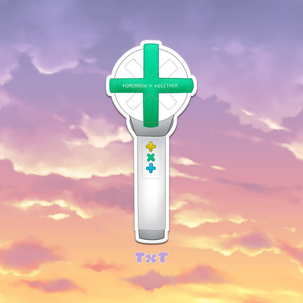 TXT Lightstick Stickers TXT Lightstick Vinyl Stickers
