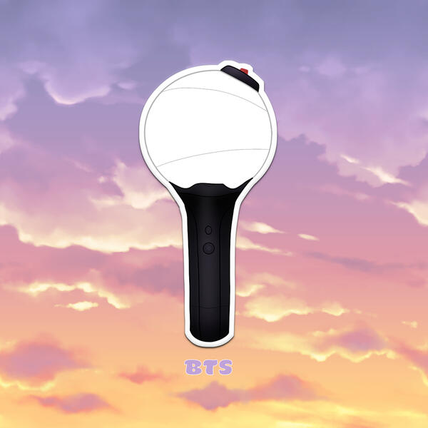 BTS Lightstick Sticker BTS Lightstick Vinyl Sticker