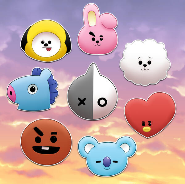 BT21 Vinyl Stickers