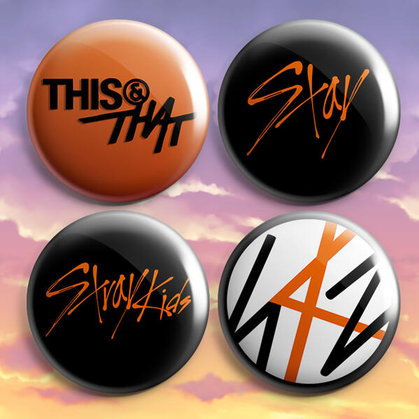 Stray Kids This & That Pins Stray Kids This & That Pinback Buttons
